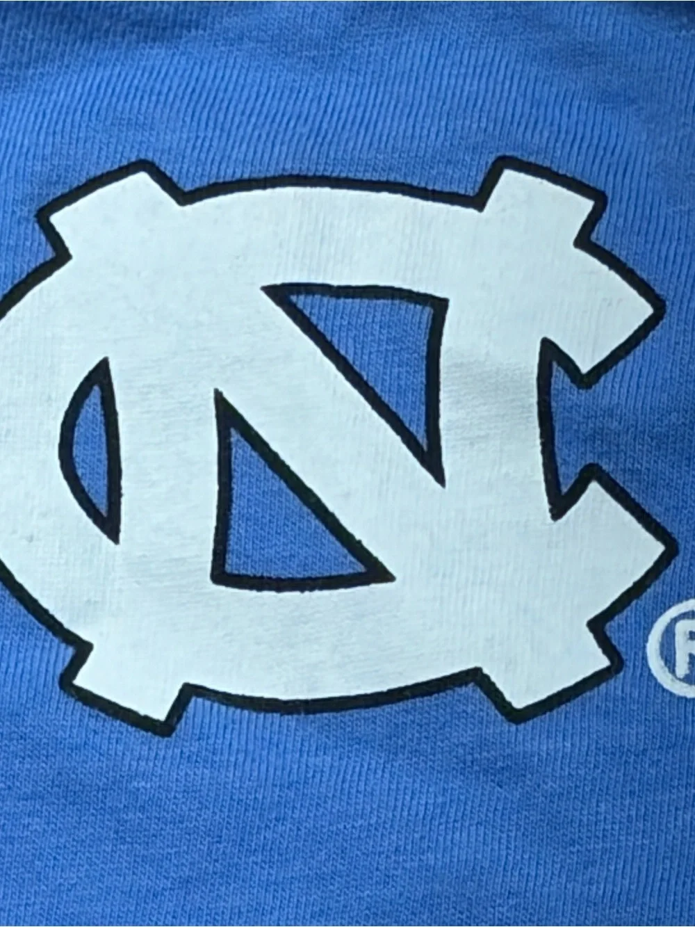 Nike Jordan Carolina TarrHeels Football T-Shirt Small Blue Long Sleeve Jumpman